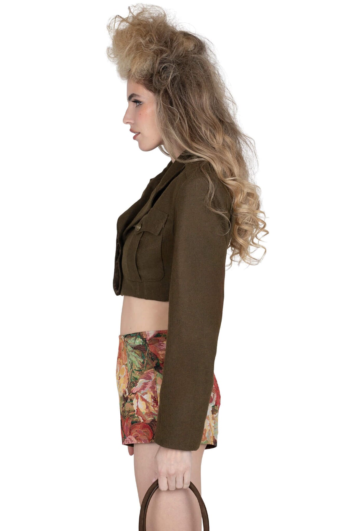 BRIGADIER Jeffrey Campbell Jacket Khaki Tweed
