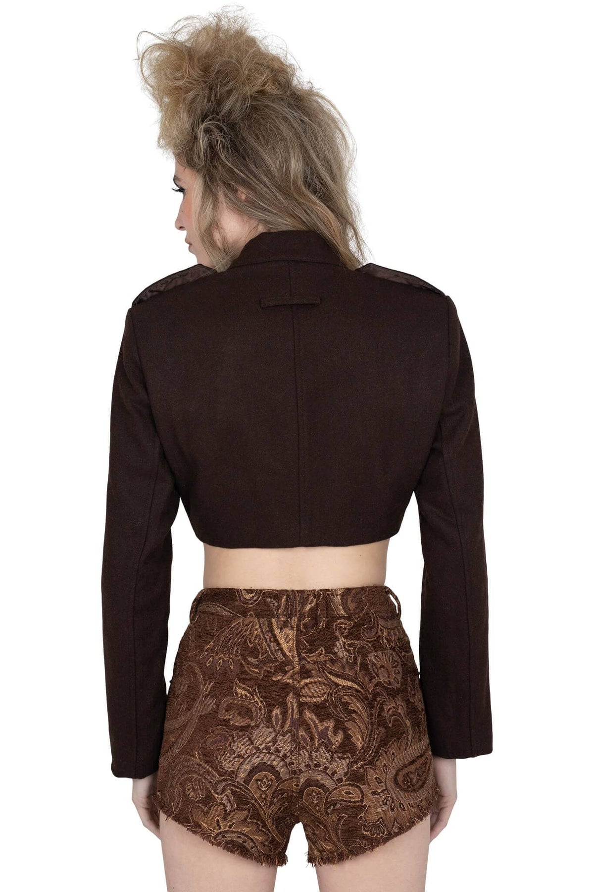 BRIGADIER Jeffrey Campbell Jacket Brown Tweed