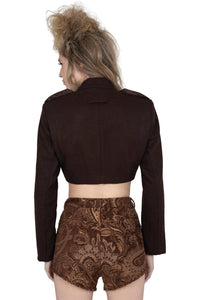 BRIGADIER Jeffrey Campbell Jacket Brown Tweed