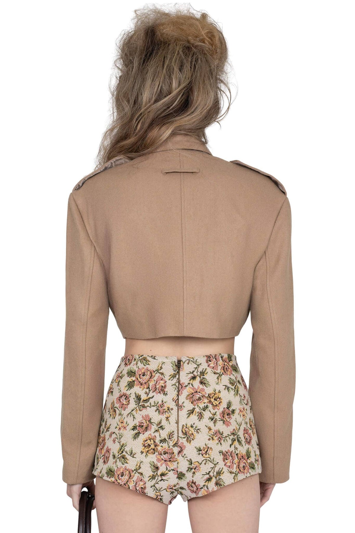 BRIGADIER Jeffrey Campbell Jacket Beige Tweed