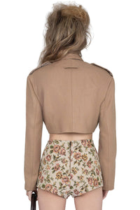 BRIGADIER Jeffrey Campbell Jacket Beige Tweed