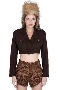 BRIGADIER Jeffrey Campbell Jacket Brown Tweed