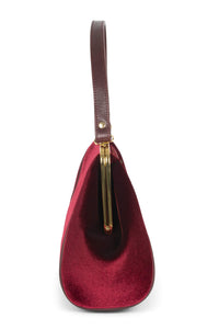 BRODERIE Jeffrey Campbell Handbags Wine Velvet Floral Multi