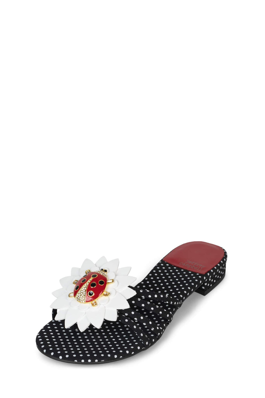 BUG-ME Jeffrey Campbell Sandals Black White Red Combo