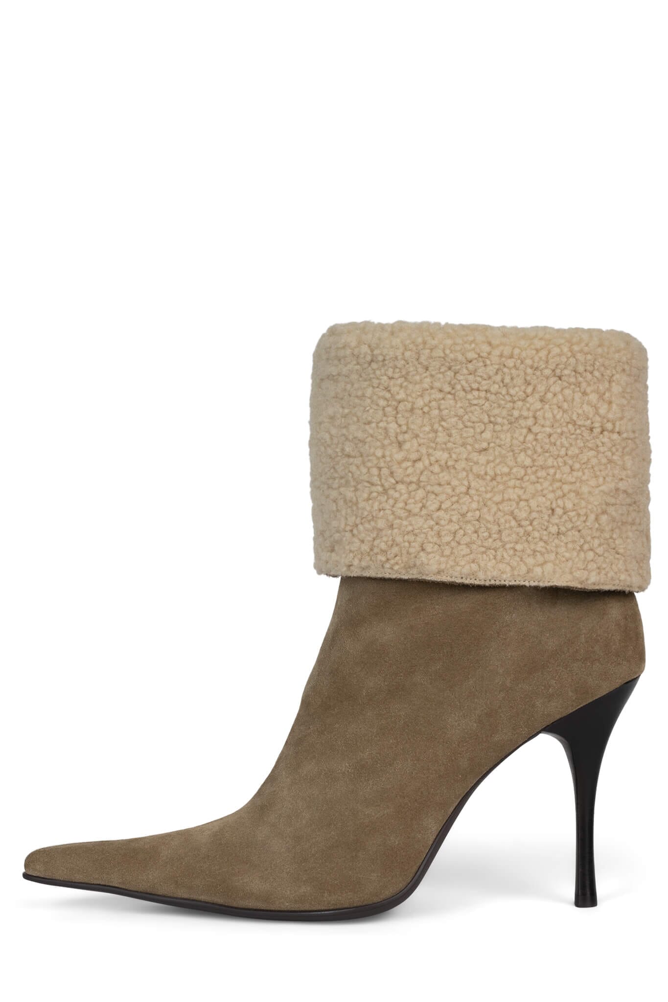 jeffrey campbell BURR Heeled Boot Camel Suede Combo Hot Sale Shoes
