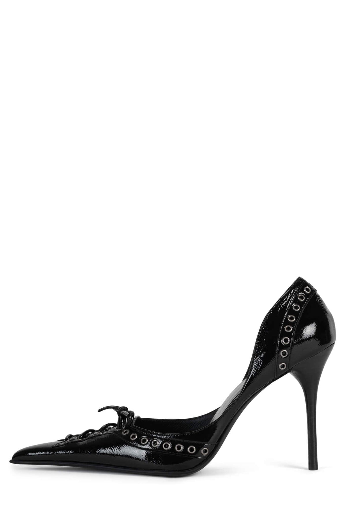 BUSTLE-B Pump YYH Black Shiny Pewter 6 