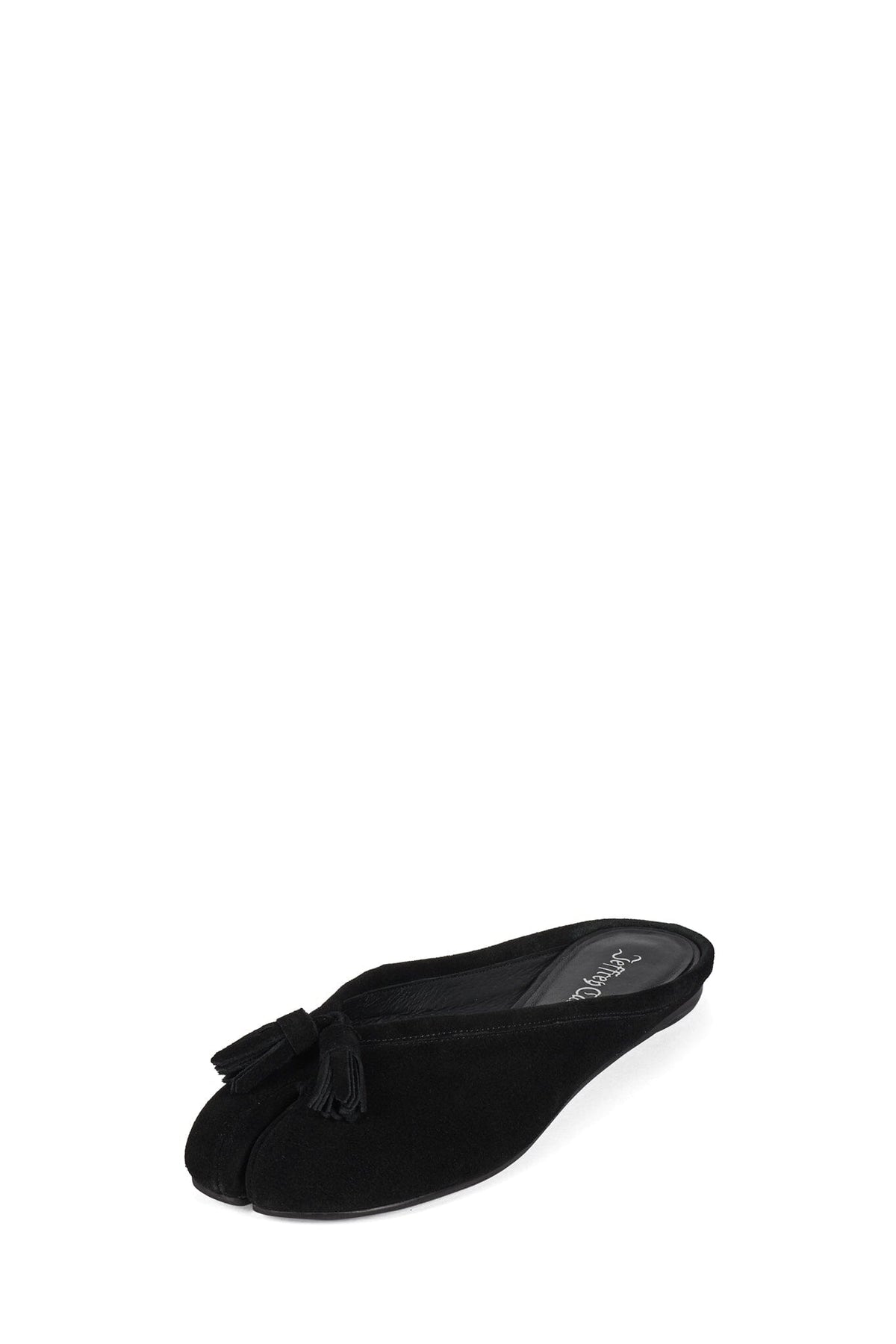 CABAL-T Flat Mule Black Suede _hover
