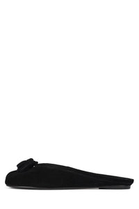 CABAL-T Flat Mule Black Suede