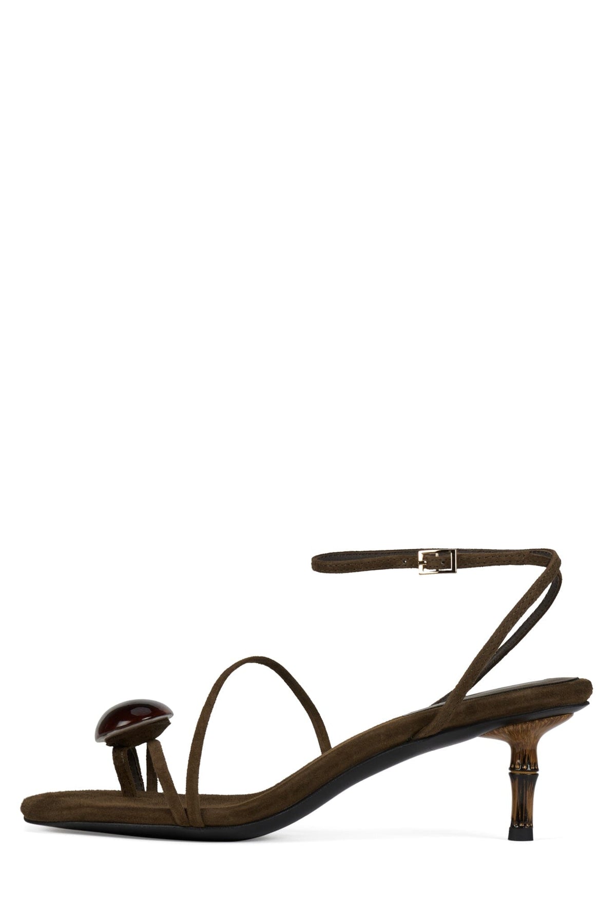 CARNELIAN Heeled Sandal YYH Espresso Suede 6 