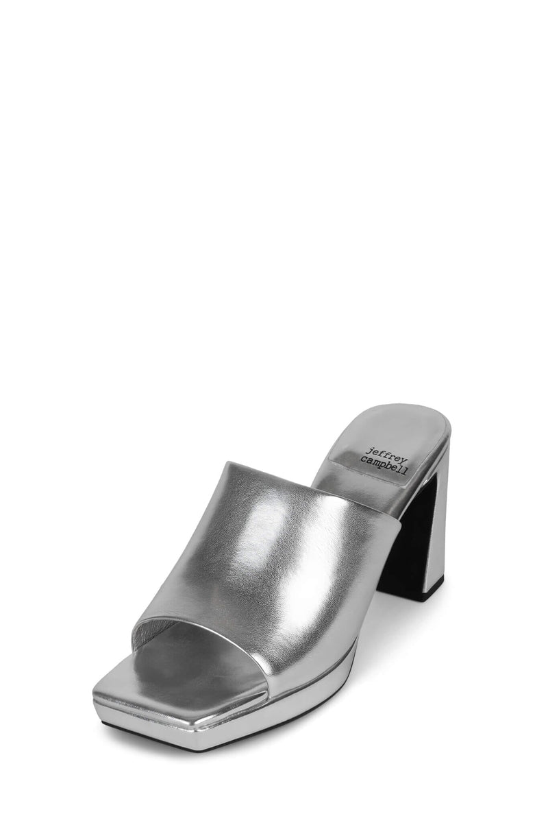 CAVIAR Jeffrey Campbell Platform Sandals Silver