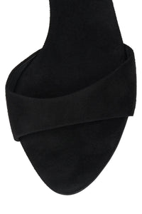CE-SOIRE-2 Jeffrey Campbell Heeled Sandal Black Suede
