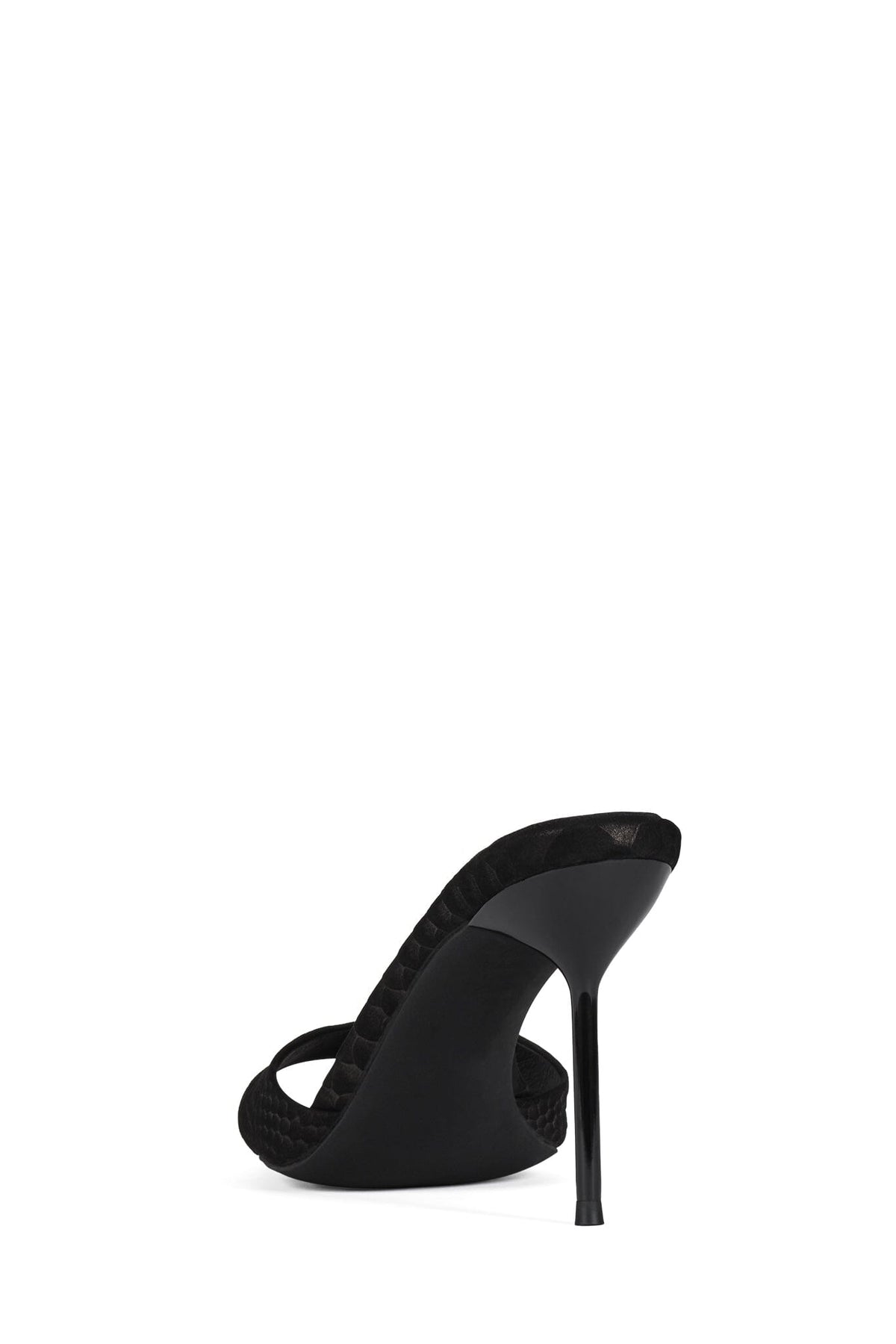 CE-SOIRE Jeffrey Campbell Heeled Sandal Black Snake