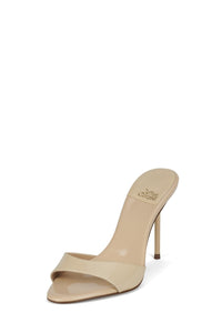 CE-SOIRE Jeffrey Campbell Heeled Sandal Beige Patent _hover