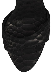 CE-SOIRE Jeffrey Campbell Heeled Sandal Black Snake