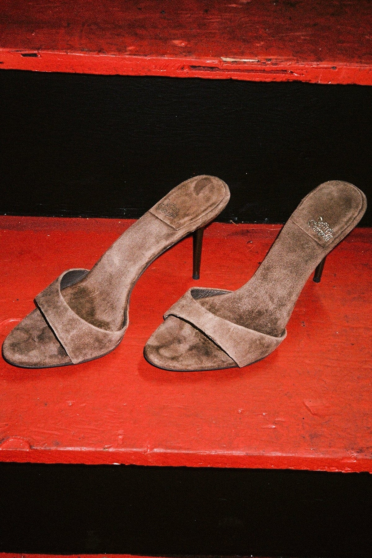 CE-SOIRE Jeffrey Campbell Heeled Sandal Brown Suede