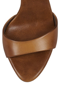 CE-SOIRE Jeffrey Campbell Heeled Sandal Tan Ruboff