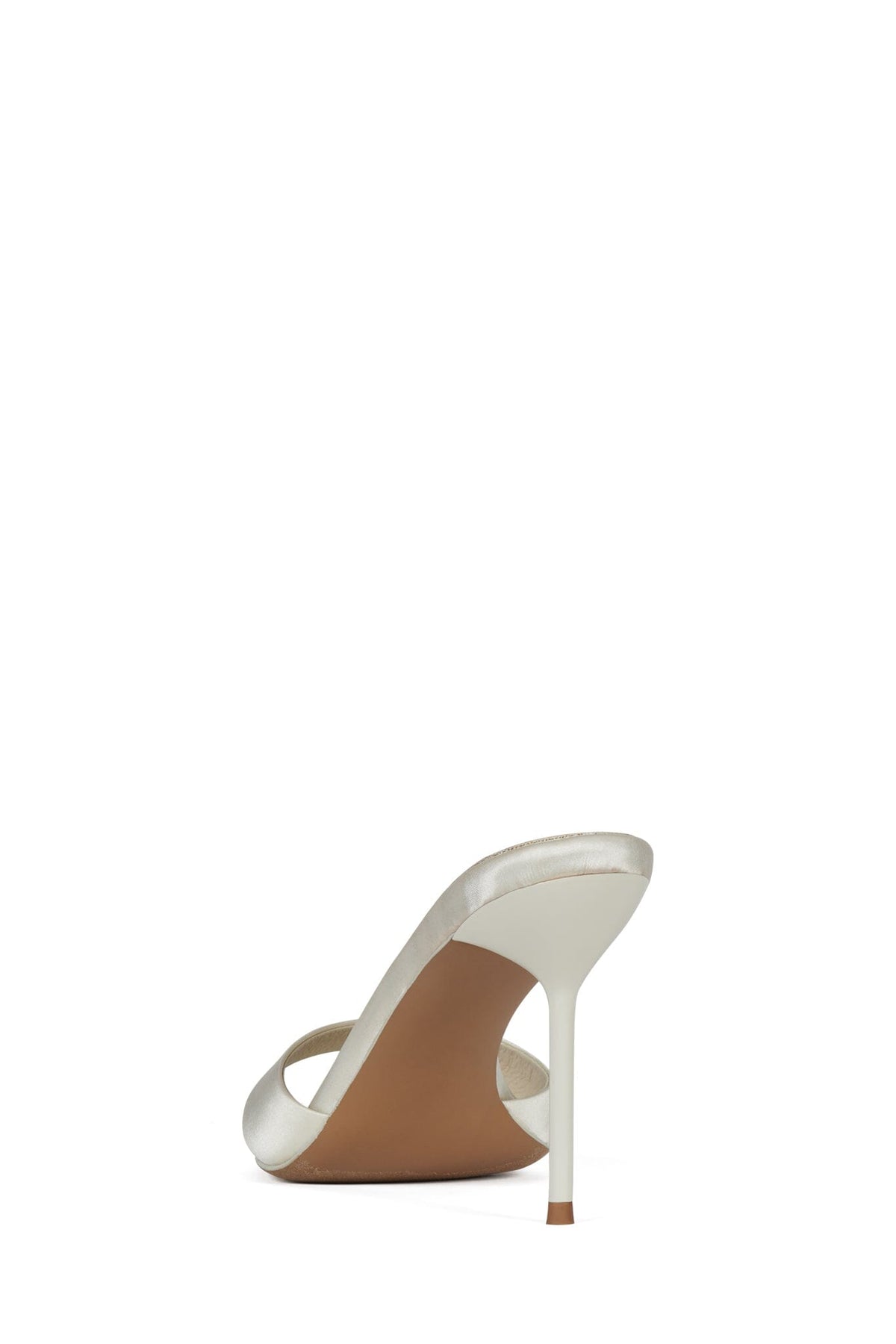 CE-SOIRE Jeffrey Campbell Heeled Sandal Ivory Satin 