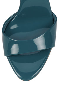 CE-SOIRE Jeffrey Campbell Heeled Sandal Dusty Blue Patent