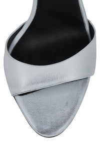 CE-SOIRE Jeffrey Campbell Heeled Sandal White Ruboff