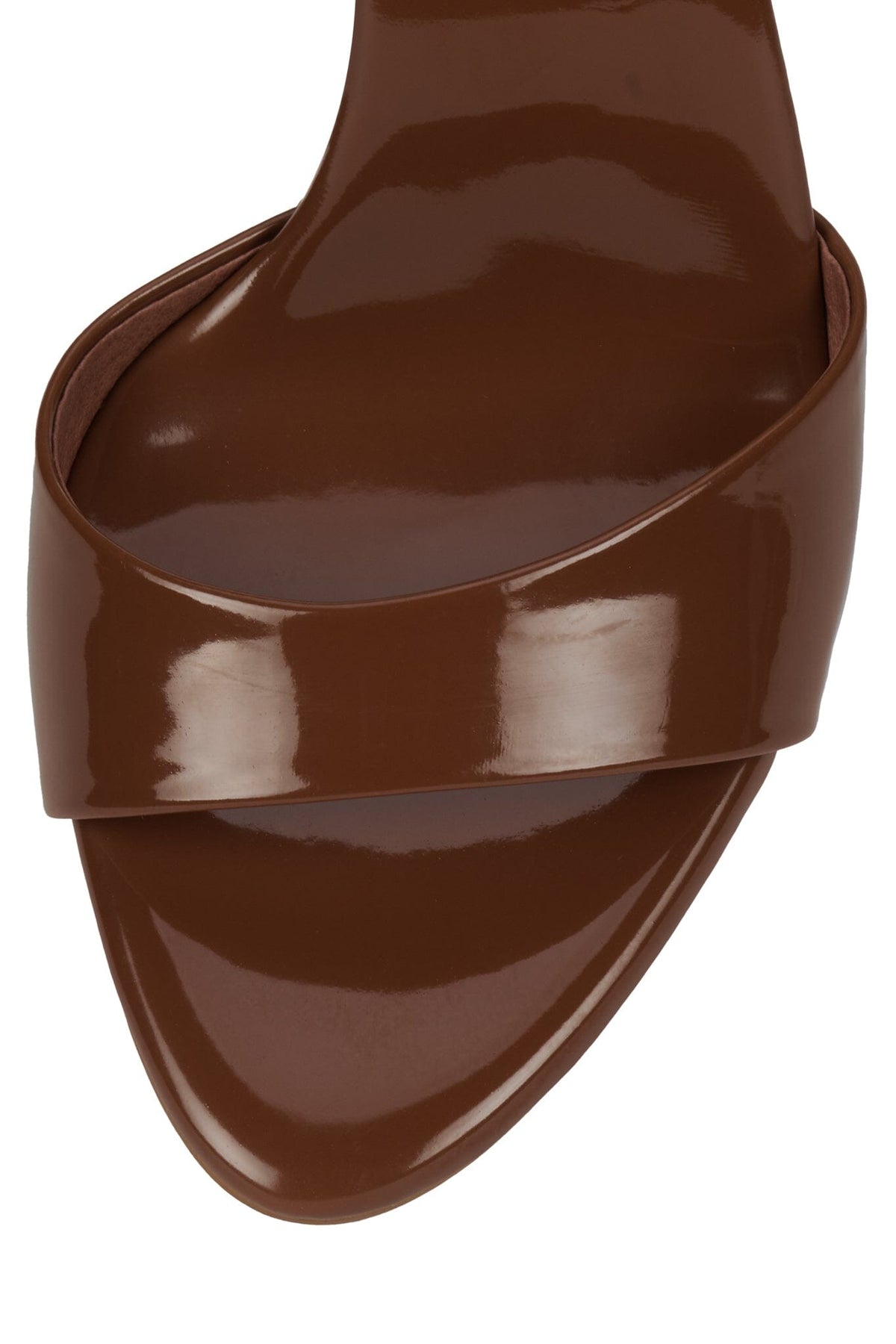 CE-SOIRE Jeffrey Campbell Heeled Sandal Caramel Patent