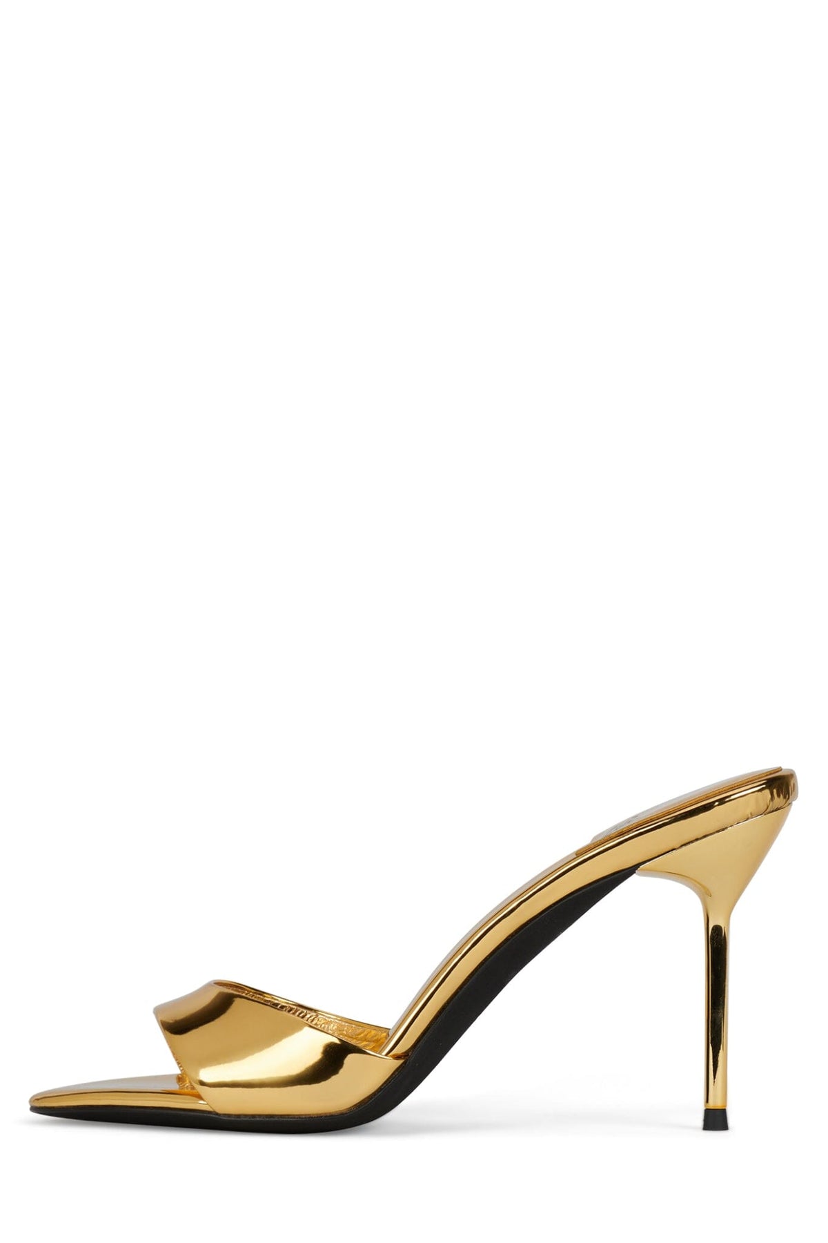 CE-SOIRE Jeffrey Campbell Stiletto Sandal Gold Mirror