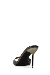 CE-SOIRE Jeffrey Campbell Heeled Sandal Pewter Mirror