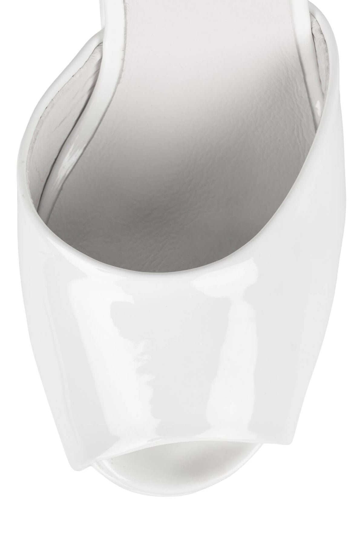 CELESTIAN Jeffrey Campbell Platform Wedge Sandal White Patent