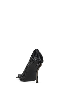 CENTAURI Jeffrey Campbell Pump Black Snake Pewter