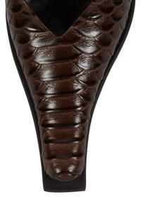 CENTAURI Jeffrey Campbell Pump Brown Snake Pewter