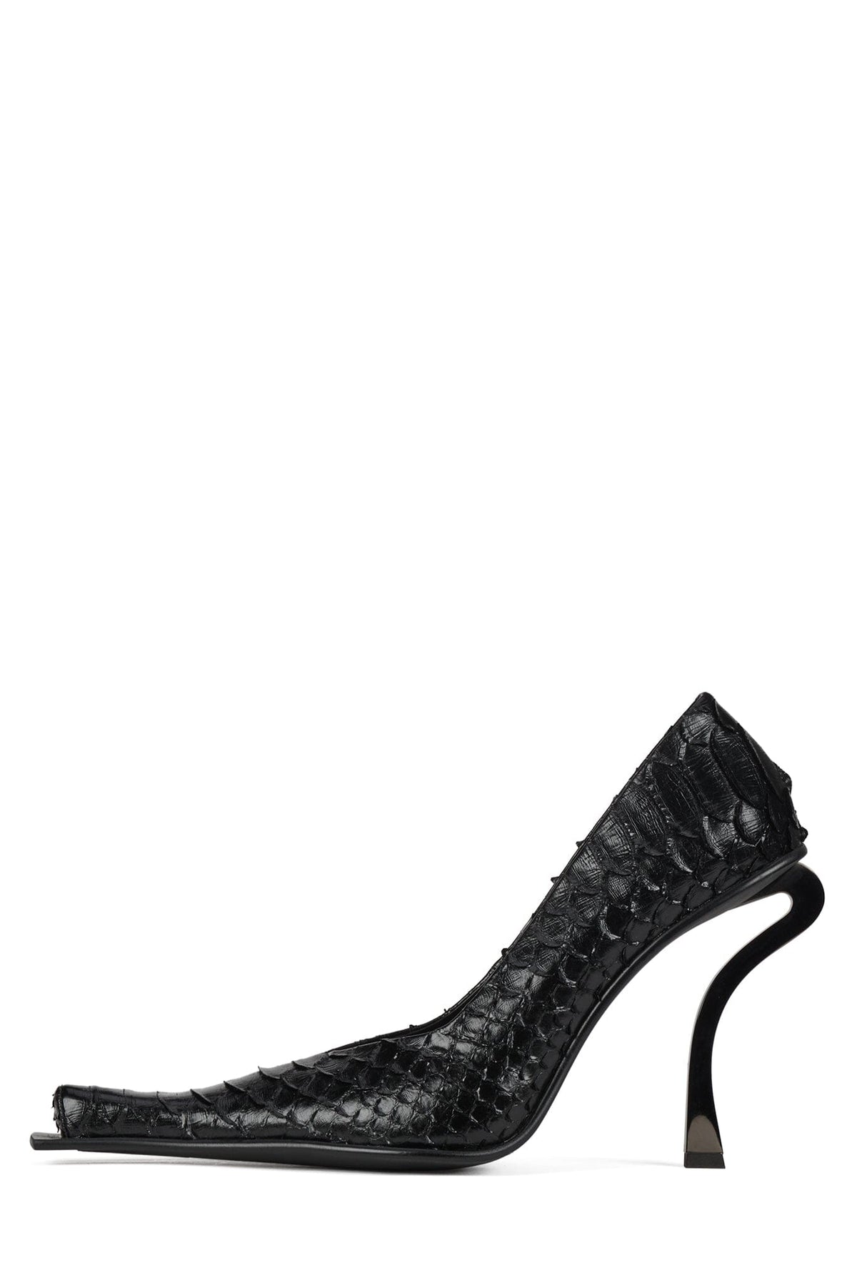 CENTAURI Jeffrey Campbell Pump Black Snake Pewter