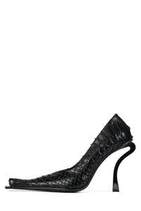 CENTAURI Jeffrey Campbell Pump Black Snake Pewter