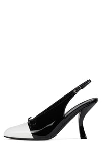 CHAI White Patent Black Patent