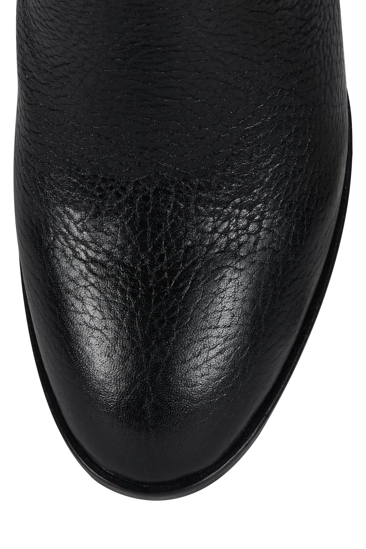 CHANTEL Jeffrey Campbell Knee-High Boots Black Crinkle Bronze 