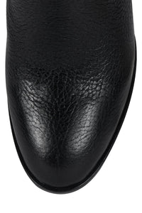 CHANTEL Jeffrey Campbell Knee-High Boots Black Crinkle Bronze 