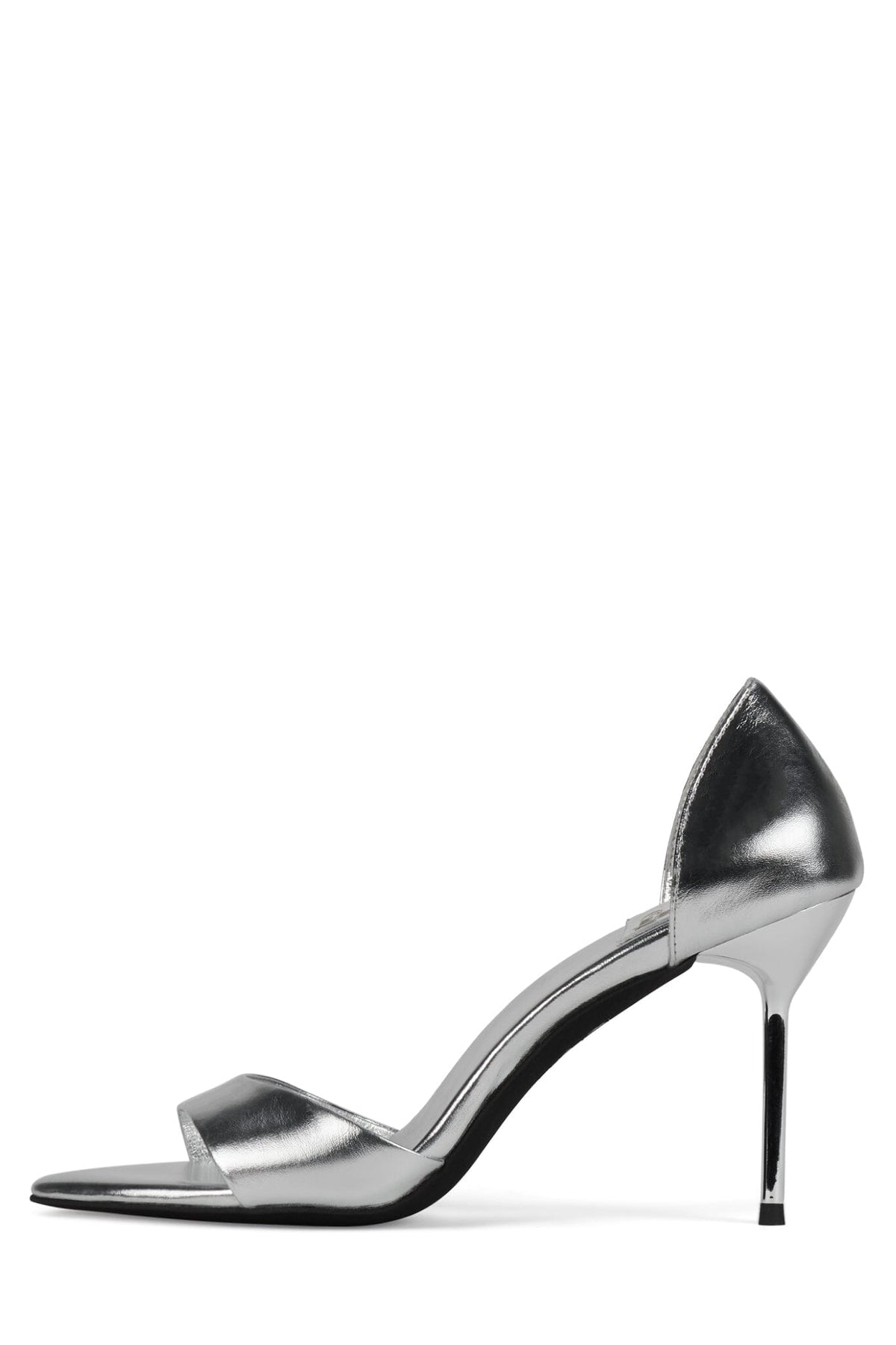 CHEAT-CODE Jeffrey Campbell Heeled Sandal Silver Metallic