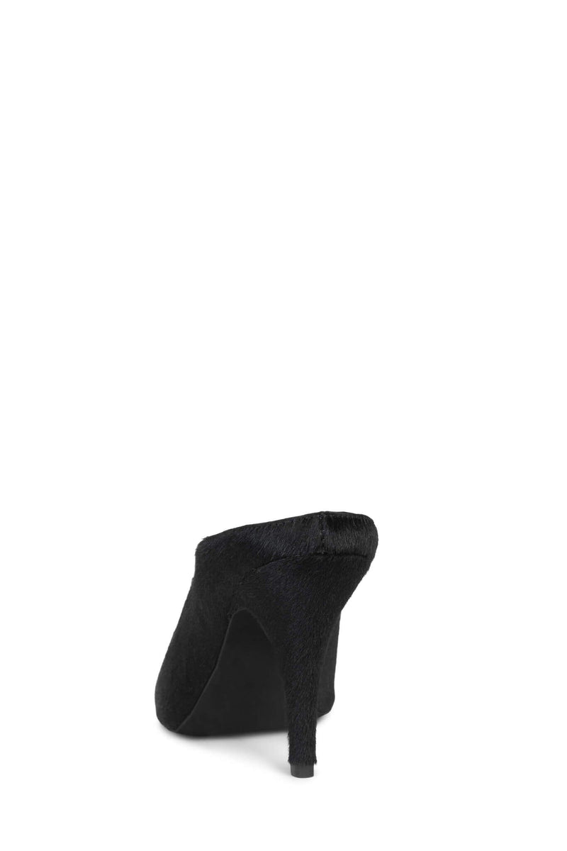 CHEEKY-F Jeffrey Campbell Heeled Mule Black