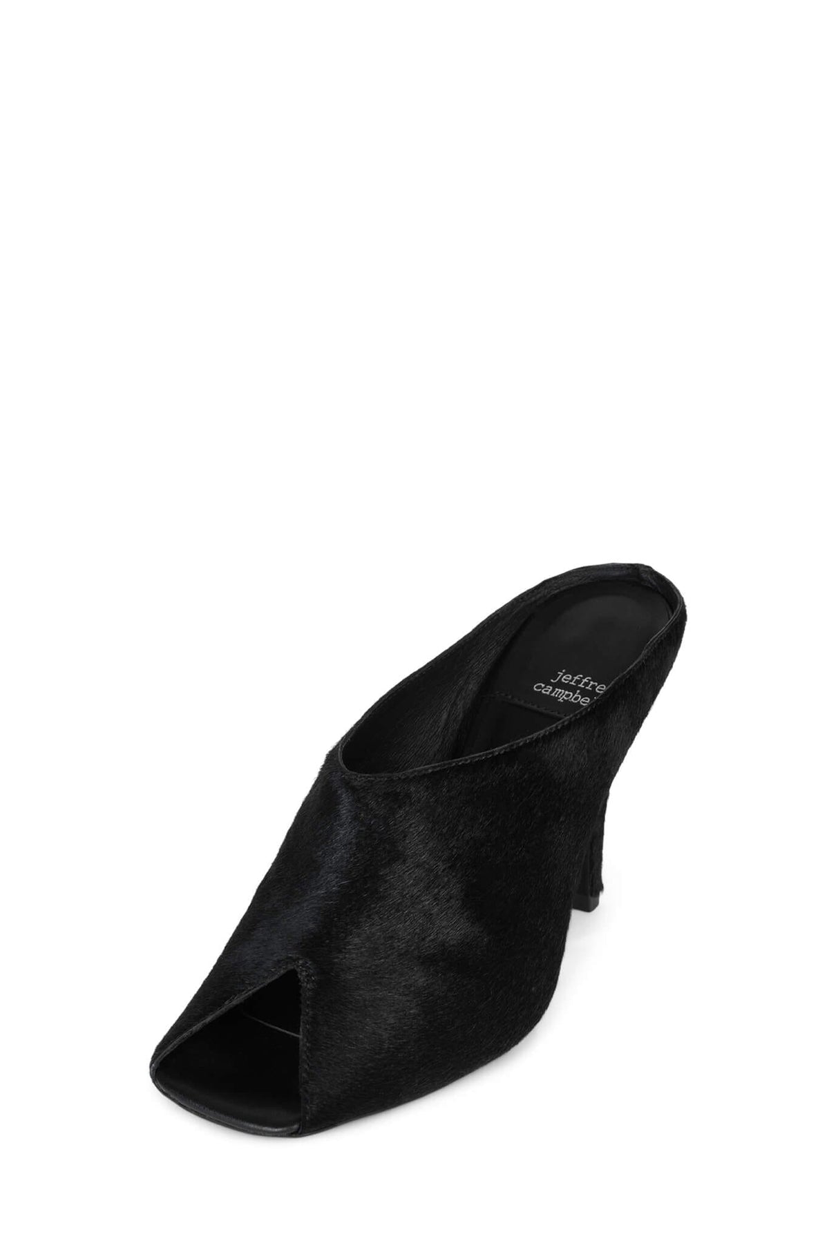 CHEEKY-F Jeffrey Campbell Heeled Mule Black