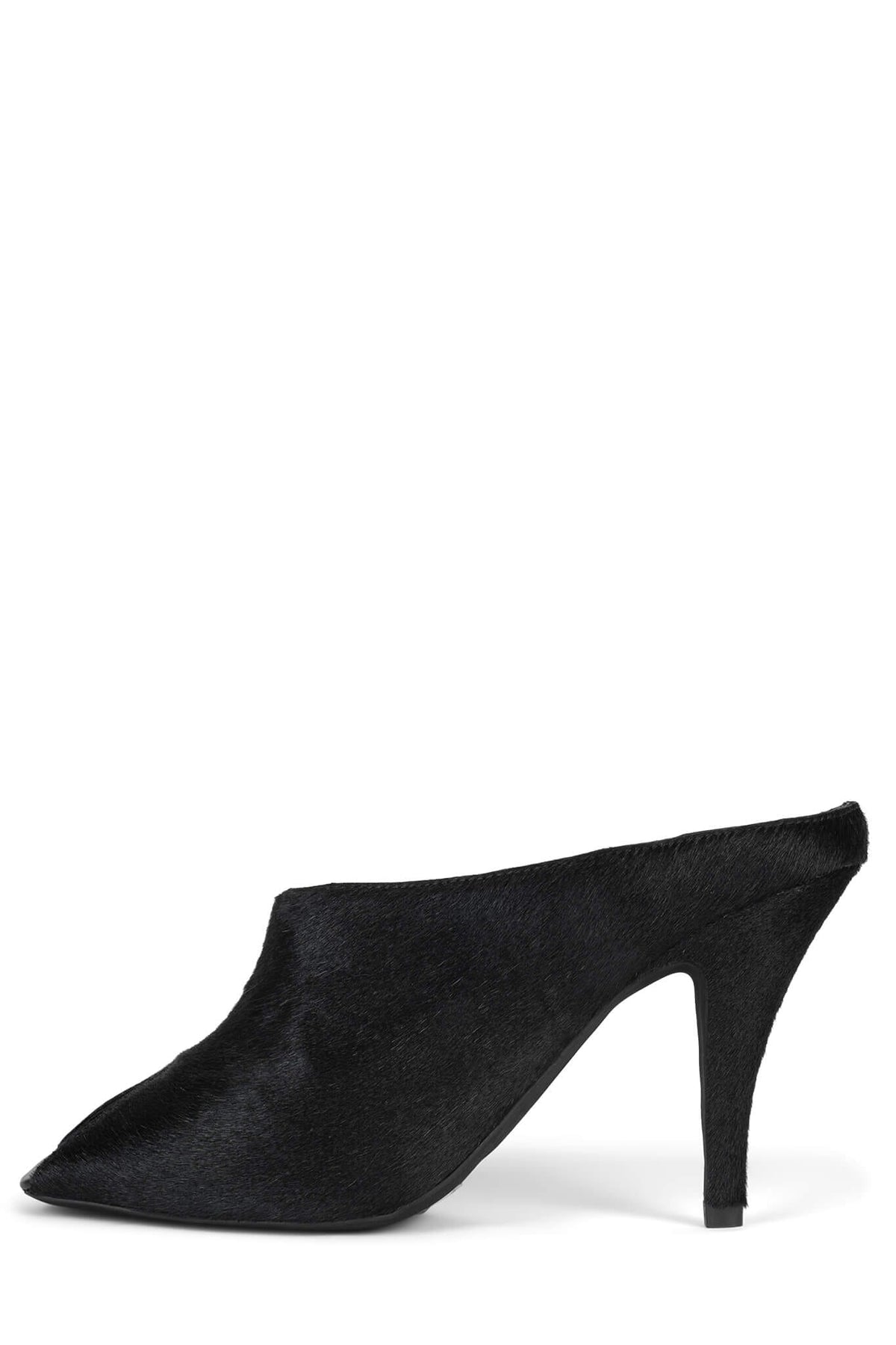 CHEEKY-F Jeffrey Campbell Heeled Mule Black