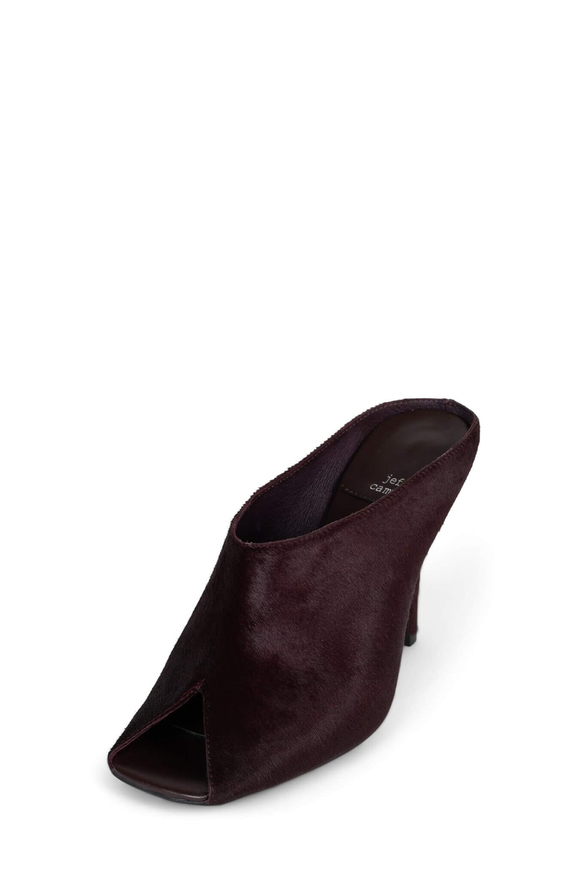 CHEEKY-F Jeffrey Campbell Heeled Mule Wine