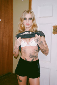 CHEEKZ Jeffrey Campbell Shorts Black Velvet _hover