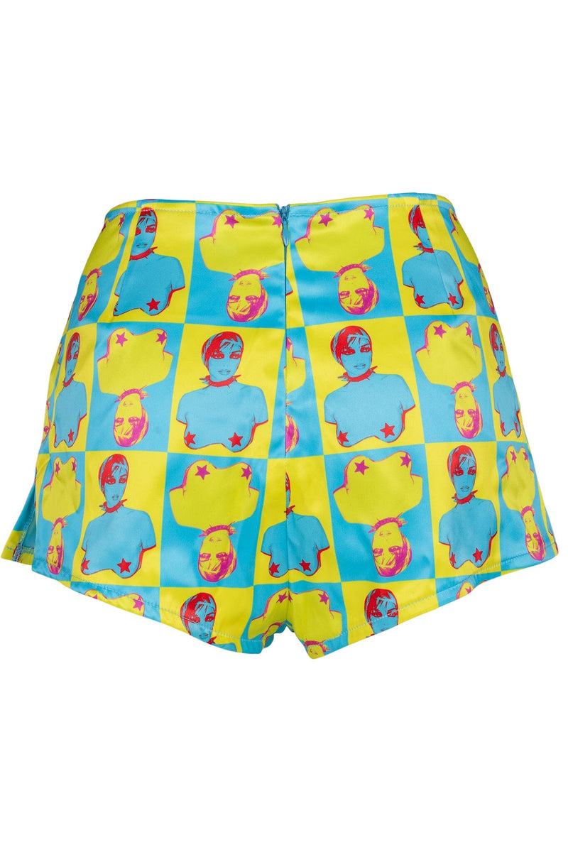 CHEEKZ Shorts Yellow Pop Art _hover