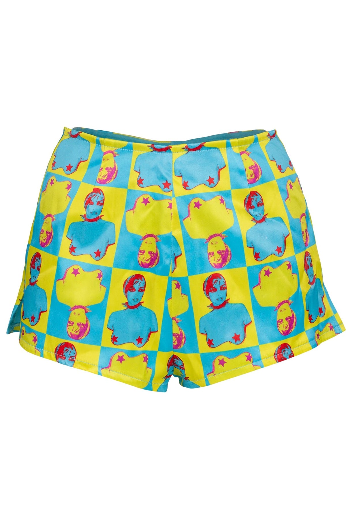CHEEKZ Shorts Yellow Pop Art