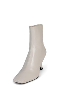 CHEKMATE-L Jeffrey Campbell Sock Boot Ivory