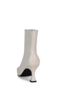 CHEKMATE-L Jeffrey Campbell Sock Boot Ivory