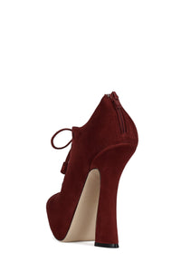 CHESIRE Jeffrey Campbell Platform Heels Wine Suede