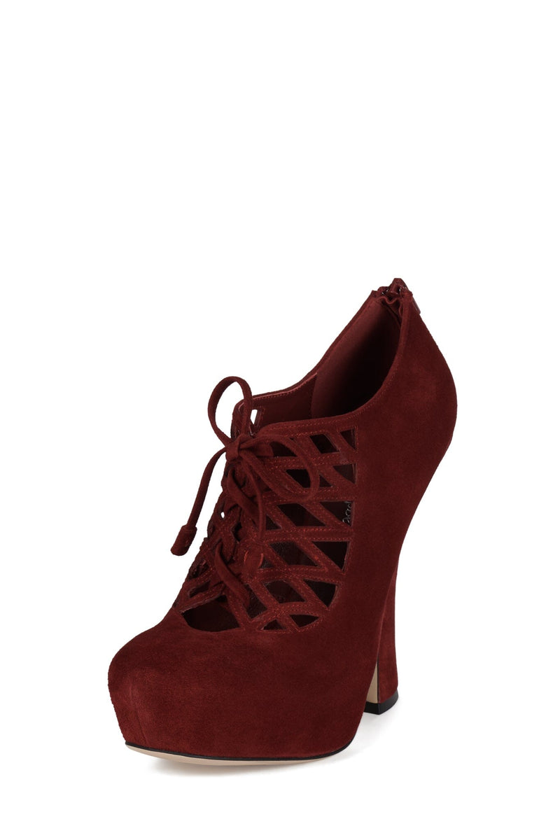 CHESIRE Jeffrey Campbell Platform Heels Wine Suede
_hover
