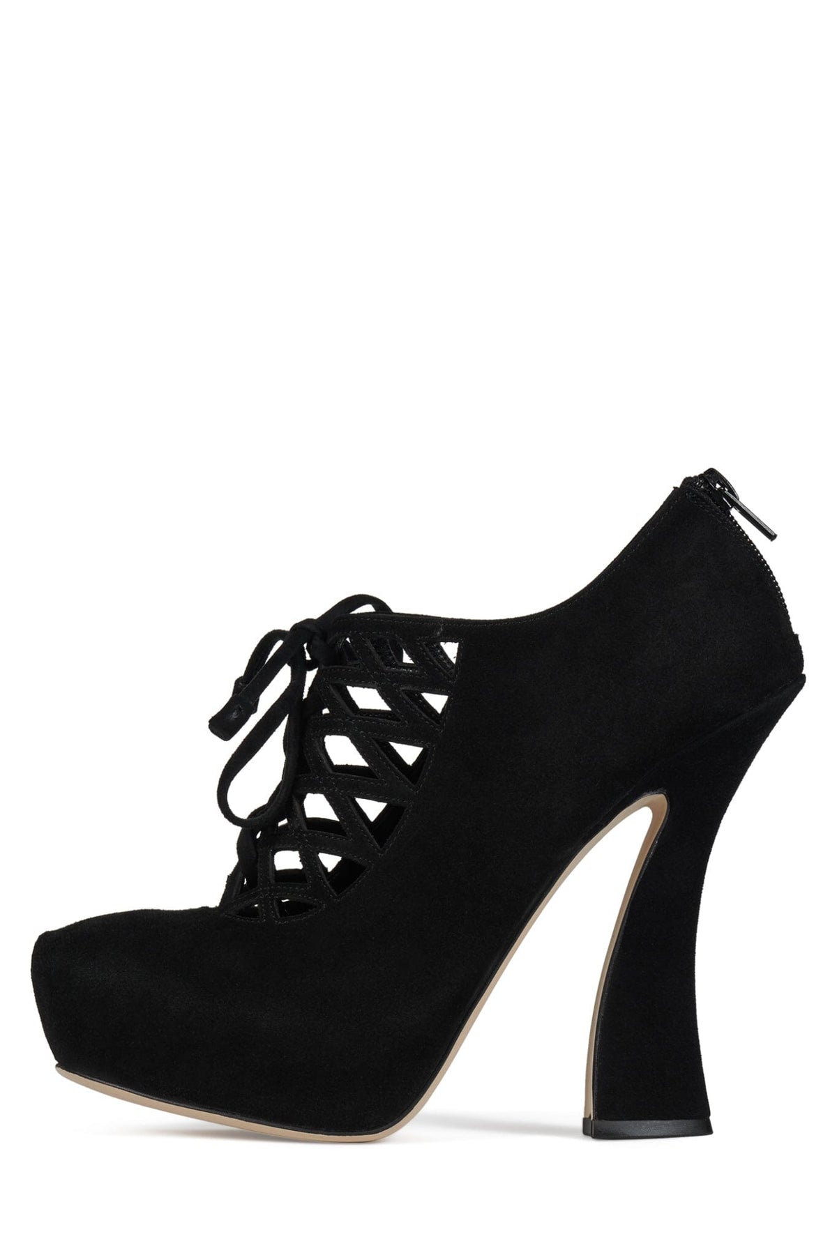 CHESIRE Jeffrey Campbell Platform Heels Black Suede