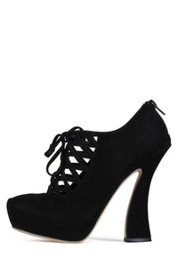 CHESIRE Jeffrey Campbell Platform Heels Black Suede