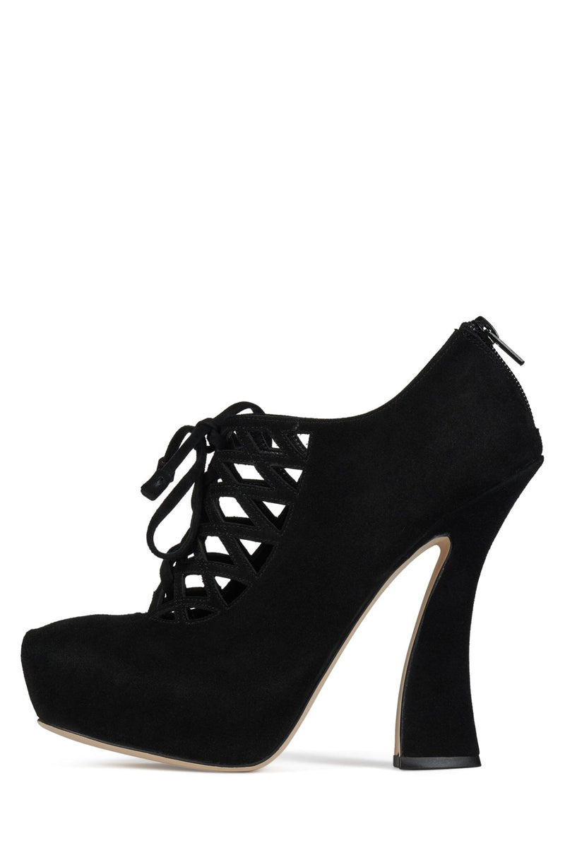 CHESIRE Jeffrey Campbell Platform Heels Black Suede