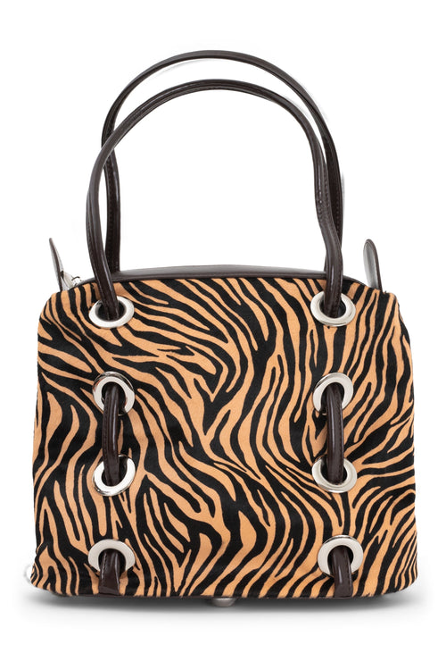 CHESSY-F Bag ST Tan Black Zebra 